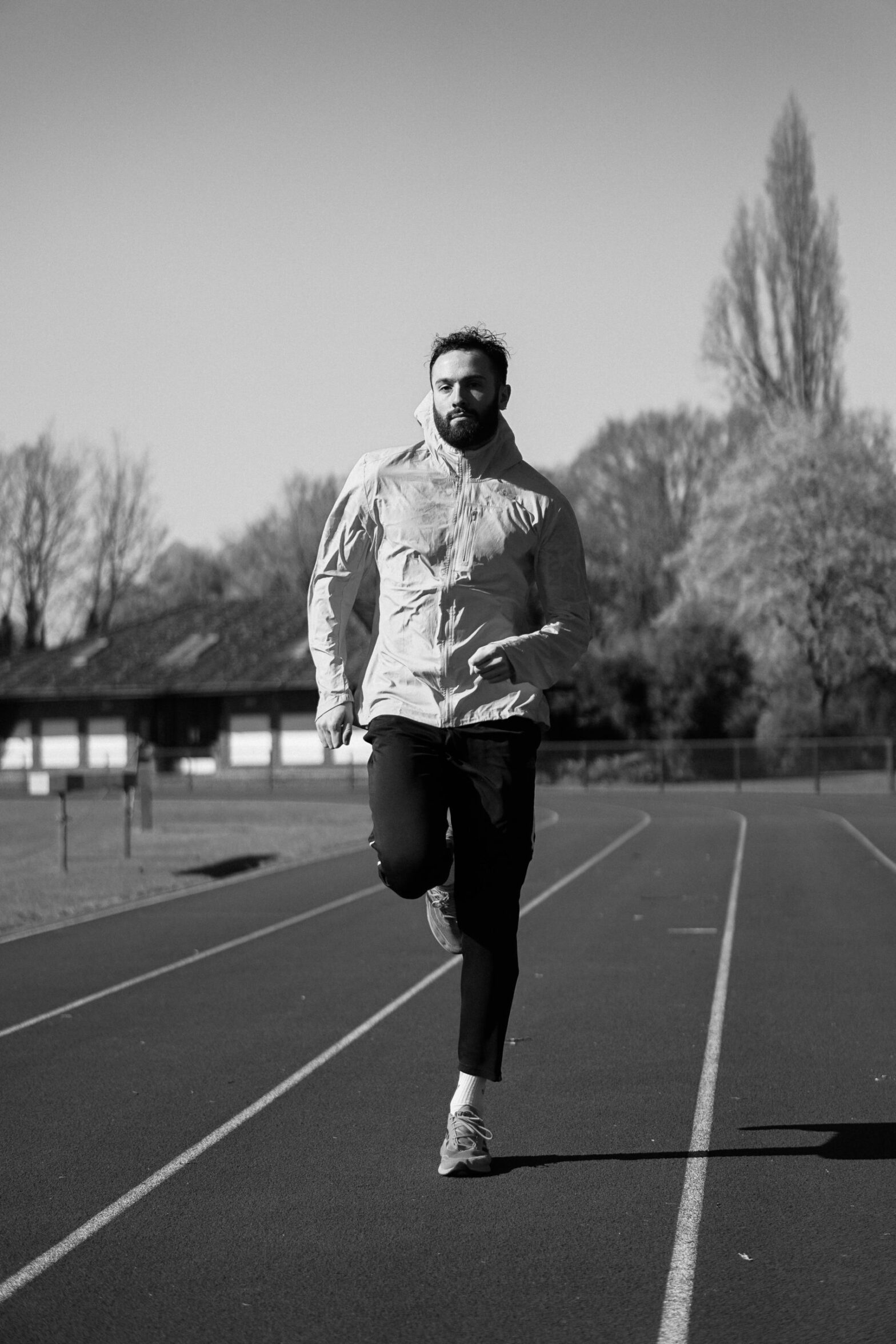 runner on track